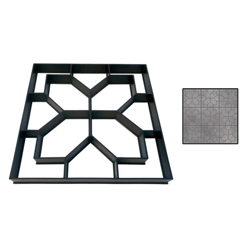 Easy To Use Walk Path Maker Stone Paver Mold For Patio And Garden Pathways durable PP concrete molding, square design