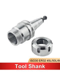 High Precision ISO30 Balanced Collet Chuck For CNC Lathe Milling Machines Dynamic Vibration Control Anti Rust tool shank with nut.