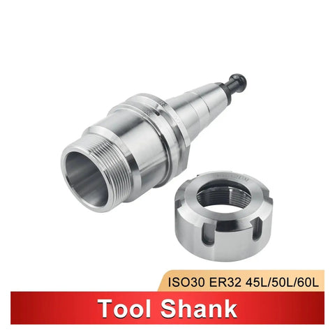 High Precision ISO30 Balanced Collet Chuck For CNC Lathe Milling Machines Dynamic Vibration Control Anti Rust tool shank with nut.