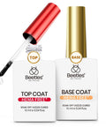 Pro Grade HEMA Free And TPO Free Gel Base And Top Coat Set with No Wipe Top Coat, 10ml bottles