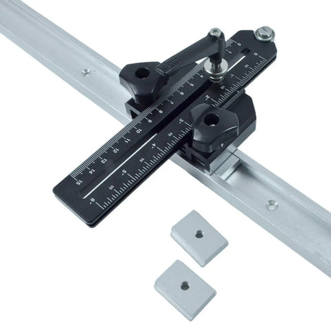 Pro Grade Aluminum T Track Jig For Precise Woodworking Cuts On Tablesaw, Bandsaw And Routers; Built To Beat Wobble close-up view