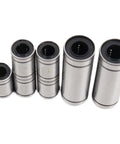 Smooth Running LM8UU And LM10LUU Linear Bearings For Prusa Mini 3D Printer Gear With Premium Hybrid Build That Keeps Dust和水 Out For Long Lasting Smooth Prints, silver set