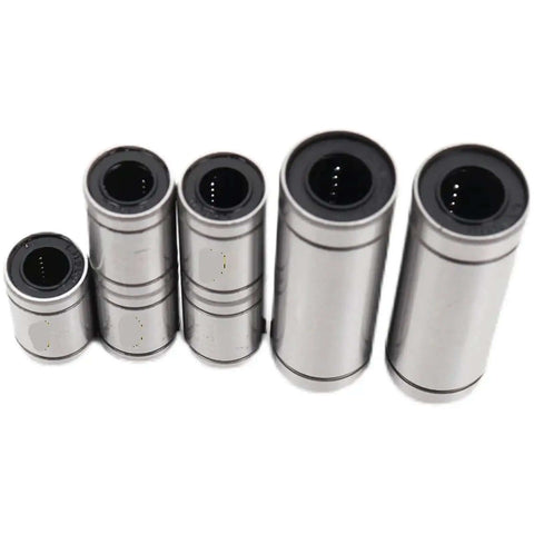 Smooth Running LM8UU And LM10LUU Linear Bearings For Prusa Mini 3D Printer Gear With Premium Hybrid Build That Keeps Dust和水 Out For Long Lasting Smooth Prints, silver set