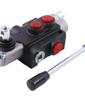 Beefy Hydraulic Control Valve Open Center Four Way Three Position Double Acting For 13 GPM 3600 PSI With SAE 10 Inlet Outlet Ports And SAE 8 Working Ports For Tractors Loaders And Log Splitters