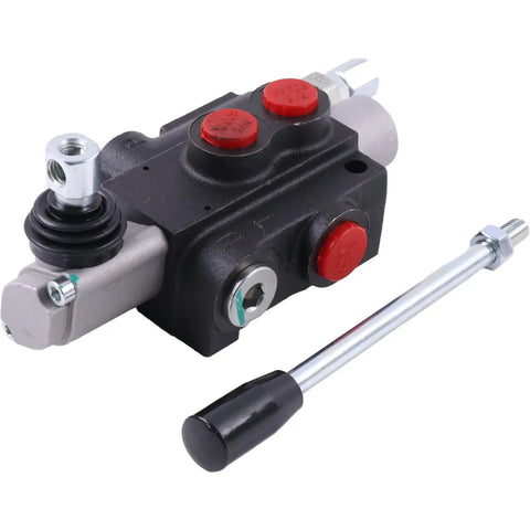 Beefy Hydraulic Control Valve Open Center Four Way Three Position Double Acting For 13 GPM 3600 PSI With SAE 10 Inlet Outlet Ports And SAE 8 Working Ports For Tractors Loaders And Log Splitters