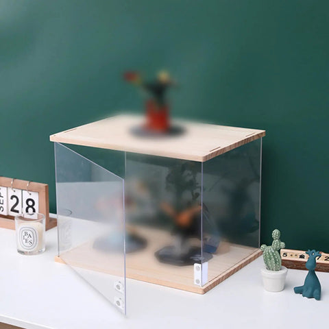 Display case with 16 Set Double Magnetic Door Latches Self Adhesive L Shaped Acrylic Door Closures