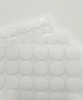 White Screw Hole Cover Set Including 290 Pieces In Three Sizes 12mm 15mm And 21mm Self Adhesive PVC Caps