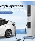 Plug And Play Type 2 To Type 2 Ev Charging Cable 32 Amp 3 Phase 22 Kw 5 Meter connected to an electric vehicle at a charging station.
