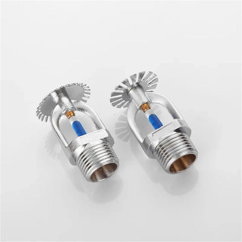 Heavy Duty Fire Sprinkler Heads 5 Pack High Temp 141 Degree Dn15 Half Inch Thread Upright Spray Nozzle close-up showing spray nozzles.