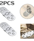 Two Pack Folding Table Hinges Self Supporting Cabinet Door Hinges Flush Mounted For Cabinets Space Saving DIY Hardware
