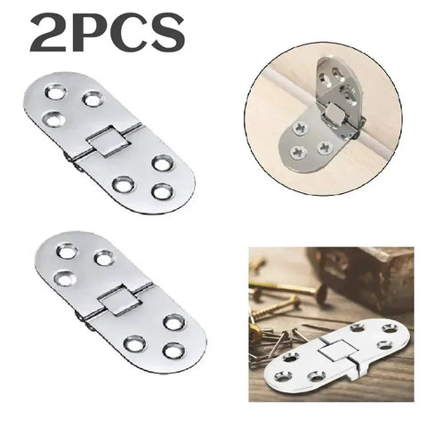 Two Pack Folding Table Hinges Self Supporting Cabinet Door Hinges Flush Mounted For Cabinets Space Saving DIY Hardware