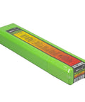 Green package of E7018 AC Welding Rod 3/32-Inch 5 Pound Pack for all position welds, low hydrogen, self-cleaning, labeled details visible
