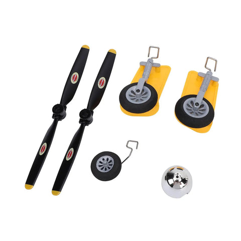 RC Airplane Propeller Kit And Spare Parts Set With Landing Gear Wheels And Fairing For Easy Installation XK A300 Compatible Durable Replacement Parts