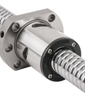 Heavy Duty SFU2005 Ball Screw Kit With Full Support And Coupling For CNC Builds, Includes DSG20H Nut Housing, BK/BF15 End Brackets, And Precision Machined Parts Perfect For DIY Machine Tool Projects, close-up metal ball screw