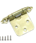 Heavy Duty Spring Hinge With Screws Iron Self Closing Overlay Mount Rustproof Cabinet Kitchen Hinge For Doors, gold finish