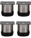Stainless Steel Sofa Feet 4 Pack Heavy Duty Height Furniture Legs for Sofas Cabinets Desks and Dressers 300kg Load Capacity