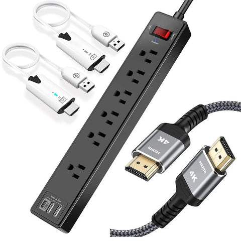 All In One Golf Launch Monitor And Simulator Bundle With 43000 Plus Virtual Courses Surge Protector and HDMI Cable