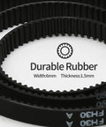 8 Pack 2GT Timing Belts 6mm Wide Closed Loop Rubber Drive Belts For DIY 3D Printers With Precision Round Tooth 110mm to 400mm