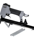 Pneumatic Upholstery Stapler With 22 Gauge Three Eighths Inch Crown And One Quarter To Five Eighths Inch Staples Lightweight