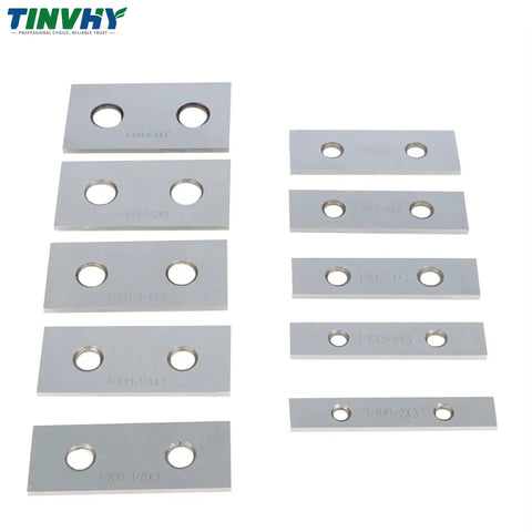 Ten Pack 1/8 Inch Thick 3 Inch Long Steel Parallel Set Hardened Precision Machinist Tools For Clamping In Drilling And Milling Applications Durable Hardened Steel Construction With Tight Tolerance.0002 Inch