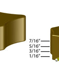 Adjustable Precision Scribe Tool With Eight Incremental Offsets for precise measurements showing various depth markings.