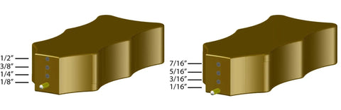 Adjustable Precision Scribe Tool With Eight Incremental Offsets for precise measurements showing various depth markings.