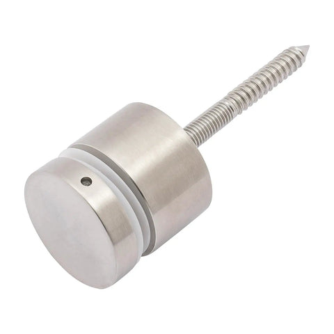 10 Pack 304 Stainless Steel Glass Railing Standoffs With Slick Wire Draw Texture, bombproof heavy duty spacer for glass installation.