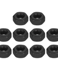 Set of 10 Heavy Duty 1/4 28 Unf Hex Nuts Forged From Carbon Steel Grade 8.8 With Black Oxide Coating