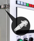 Heavy Duty T Type Door Hinges For Industrial Enclosures And Equipment, Rugged Metal Cabinet Hinges With Screws installed