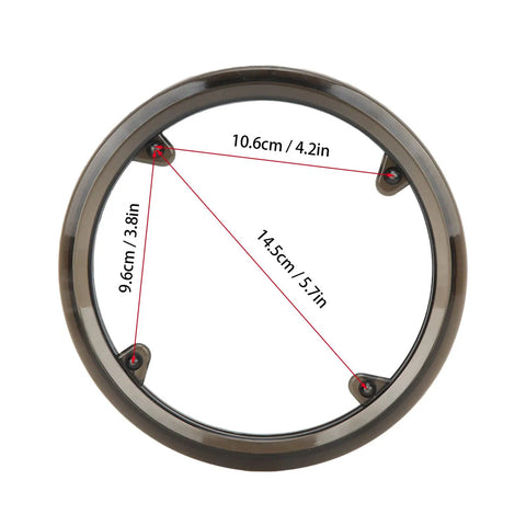 Trail Ready Bike Chain Guard And Chainring Protector Cover Black Plastic Bash Guard with measurements for mountain bikes
