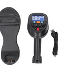 Wireless Handheld Barcode Scanner 2.4GHz 1D Barcode Reader With Charging Base And 2.2 Inch LCD Screen