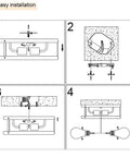 Installation guide for 2 Pack Farmhouse Retro Ceiling Light Fixtures With E26 Base Dope Anti Corrosion Wood Grain Look Black Flush Mount Ceiling Lights.