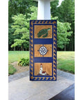Coastline Nautical Barn Door For Exterior And Interior Sliding Use, Single Or Double Doors, Sea Turtle Lighthouse And Compass Decor