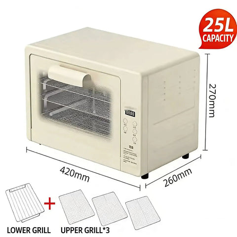 Heavy Duty Smart Seaweed Dryer Slick Stainless Steel Food Dehydrator with 25L capacity and LED display for drying laver and kelp.