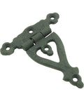 Pack Of 2 3 Inch Cabinet Door Strap Hinges With Hardware Rust Resistant Black Wrought Iron Flush Mount Hinges