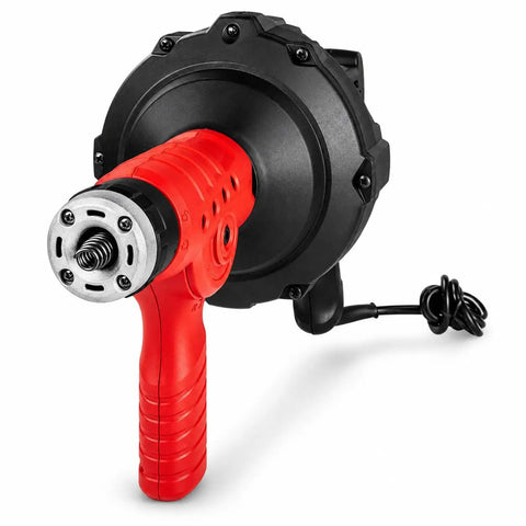 Portable Auto Feed Drain Snake Auger for Toilets, Sinks and Pipes, Corded Power Cable Handheld Sewer Cleaner, 25 Ft Cable