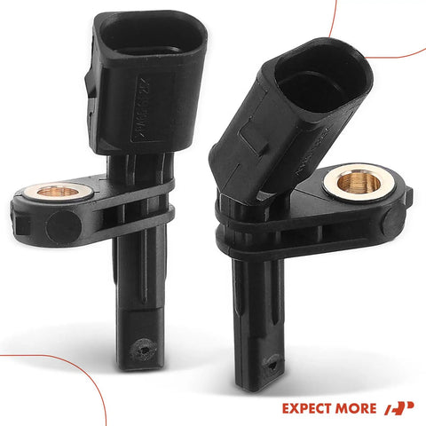 Top Shelf Abs Wheel Speed Sensors Front Left Right Pair Plug And Play Heavy Duty Drop In Fitment For Vw Jetta Beetle Passat, detailed view.