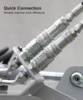 1/4 Inch Agricultural Hydraulic Quick Connect Tractor Coupler ISO 7241-A, Leak-Proof Sealed High-Pressure Quick Disconnect for Pro-Grade Tractor Hydraulics and Farm Equipment, metal fittings