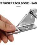 Heavy Duty Cabinet And Refrigerator Door Hinges Stainless Steel Replacement Set Self Closing for 4 to 6 Door Refrigerators
