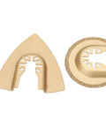 Semicircular and triangular saw blades from Do It All Oscillating Saw Blades Set for Wood Plastic Metal Semicircular High Carbon Steel Multitool