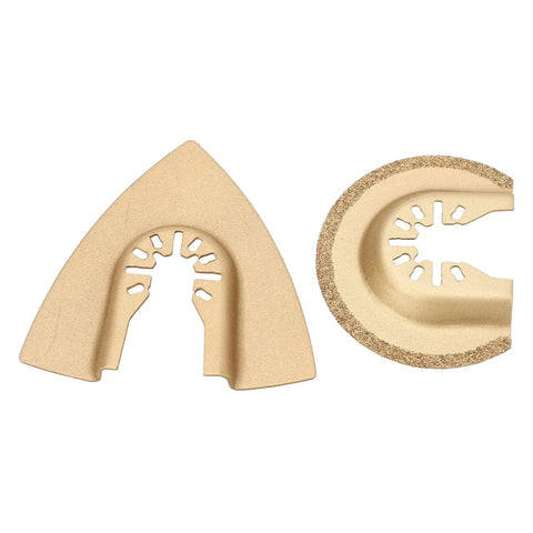 Semicircular and triangular saw blades from Do It All Oscillating Saw Blades Set for Wood Plastic Metal Semicircular High Carbon Steel Multitool