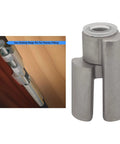 Door Saver Hinge Pin Stop For Residential Doors Fits 3 To 4.5 Inch Hinges Satin Nickel Finish No Tools Required Easy Instant Install
