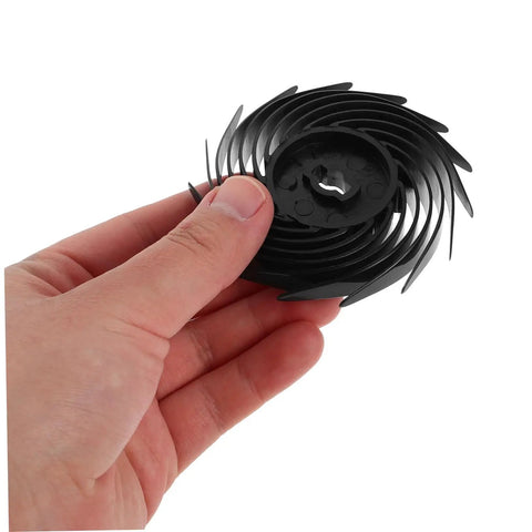 Close-up of a black plastic cash counter gear held in hand, part of Two Pack Cash Counter Wheel Accessories For Fast, Smooth Money Handling.