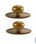 Old School Vintage Shell Brass Cabinet Handles 2 Pack Antique Oval Drawer Pulls Solid Brass 76mm Base Length Furniture Hardware