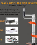 Heavy Duty Electric Trailer Dolly With 5000 Lbs Tow Capacity, Powerful 350W Motor Jockey Wheel height adjustable for trailers, boats, RVs.