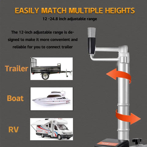 Heavy Duty Electric Trailer Dolly With 5000 Lbs Tow Capacity, Powerful 350W Motor Jockey Wheel height adjustable for trailers, boats, RVs.