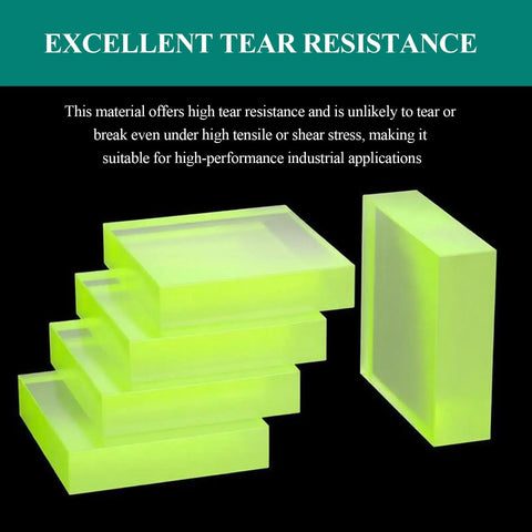 Built Like A Tank Heavy Duty Polyurethane Square Block 200X500Mm Wear Resistant Industrial Pad 5Mm Thick High Tensile Strength stacked pads