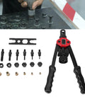 Rivet Nut Tool Kit With 175 Metric Rivet Nuts And 6 Mandrels M3 4 5 6 8 10 Plus Hand Setter components displayed