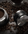 51mm Espresso Tamper And Distributor Dual Head Coffee Leveler For Delonghi 51mm Portafilter on coffee beans
