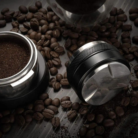 51mm Espresso Tamper And Distributor Dual Head Coffee Leveler For Delonghi 51mm Portafilter on coffee beans